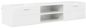 vidaXL Ντουλάπι TV με συρτάρι Γκρι σκυροδέματος 150 x 39 x 30 εκ