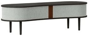 Έπιπλο Τηλεόρασης Audacious Horizons S 5112C707-03 140x46x40cm Black Oak-Light Grey Umage