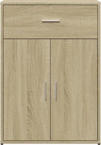 vidaXL Βοηθητικό Ντουλάπι Sonoma Δρυς 60x30x84 εκ. Επεξεργασμένο Ξύλο