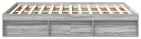 vidaXL Πλαίσιο Κρεβατιού Γκρι Sonoma 160 x 200 εκ.