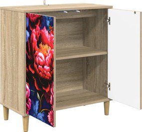 vidaXL Πλαϊνό γραφείο KIEL Sonoma 69 x 33 x 75 εκ. Επεξεργασμένο Ξύλο