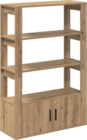 vidaXL Πλαϊνό γραφείο artisan δρυς 30 x 80 x 119.5 εκ