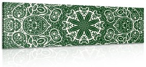 Εικόνα λευκό Mandala σε πράσινο φόντο - 150x50