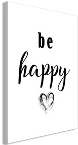 Πίνακας - Be Happy (1 Part) Vertical - 40x60