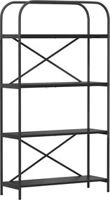 vidaXL Ράφι Βιβλίων 4 επιπέδων 80 x 30 x 146 εκ Επεξεργασμένο ξύλο