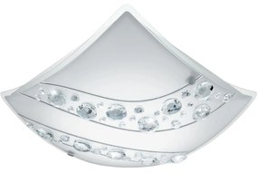Φωτιστικό Nerini 95578 Led White Eglo Metal, Glass