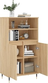 vidaXL Ντουλάπι Sonoma Δρυς 60 x 36 x 110 εκ. από Επεξεργασμένο Ξύλο
