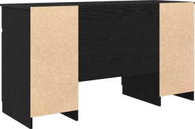 vidaXL Γραφείο Μαύρη δρυς Επεξεργασμένο ξύλο 140 x 49 x 76 εκ.