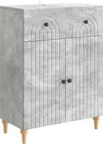 vidaXL Πλαϊνό γραφείο Γκρι Σκυροδέματος 66 x 34,5 x 90 εκ