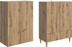 vidaXL Σέτ Ντουλαπιών 2 τμχ. Artisan Δρυς Επεξεργασμένο Ξύλο