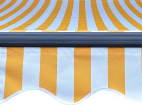 vidaXL Χειροκίνητη τέντα με ηλιακό LED 3 x 2,5 m