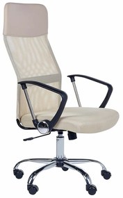 Καρέκλα γραφείου Berwyn 267, Beige, 114x50x49cm, 11 kg, Με μπράτσα, Με ρόδες, Μηχανισμός καρέκλας: Κλίση | Epipla1.gr