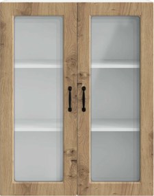 vidaXL Ραφιέρα τοίχου PORTO Artisan Δρυς 80 x 31 x 100 εκ.