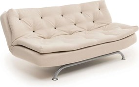 Τριθέσιος Καναπές Κρεβάτι Μπεζ RIVO 63x185x82