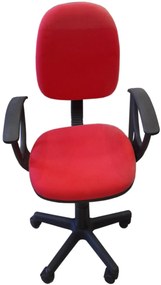 VELCO Pro Systems ΚΑΡΕΚΛΑ ΓΡΑΦΕΙΟΥ ΠΑΙΔΙΚΗ ΚΟΚΚΙΝΗ ΜΕ ΜΠΡΑΤΣΑ -ΔΙΑΣΤΑΣΕΙΣ: 57x47x81/92cm velco-Κ04767-4