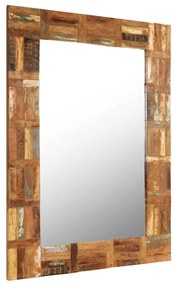 vidaXL Καθρέφτης Τοίχου 60 x 90 εκ. από Μασίφ Ανακυκλωμένο Ξύλο