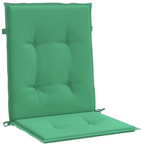 Μαξιλάρια Καρέκλας Κήπου με Πλάτη 2 τεμ. Πράσινα 100x50x3 εκ. - Πράσινο