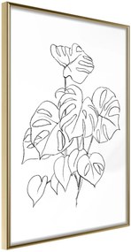 Αφίσα - Bouquet of Leaves - 20x30 - Χρυσό - Χωρίς πασπαρτού