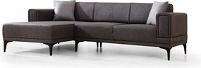 Corner Sofa-Bed Horizon Left - Dark Grey Dark Grey