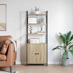 vidaXL Βιβλιοθήκη 6 επιπέδων 60 x 24 x 161 εκ Επεξεργασμένο Ξύλο
