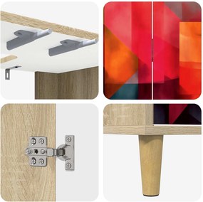 vidaXL Ντουλάπι Μπάνιου HEESCH Sonoma 60 x 40 x 60 εκ