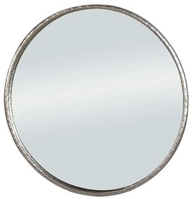 Καθρέπτης Coin 11-0346 Φ71,5x6cm Silver Μέταλλο,Γυαλί