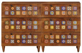 vidaXL Πλαϊνό γραφείο 2 pcs Καρυδιά 60 x 33,5 x 75 εκ.