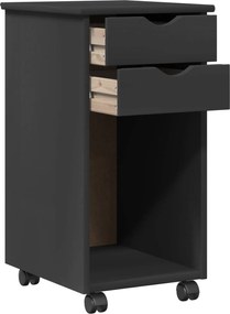 vidaXL Κινητό Ντουλάπι Γκρι 34 x 39 x 65,5 cm Στερεό πεύκο