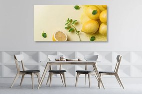Εικόνα λεμόνια με μέντα - 120x60