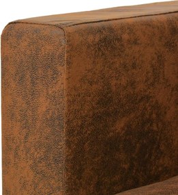 vidaXL Σετ Σαλονιού 2 Τεμαχίων από Συνθετικό Καστόρι