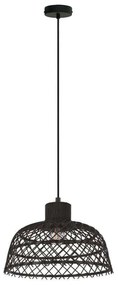 Φωτιστικό Οροφής Ø370 'Ausnby' 43288 Natural-Black Eglo Metal,Wood