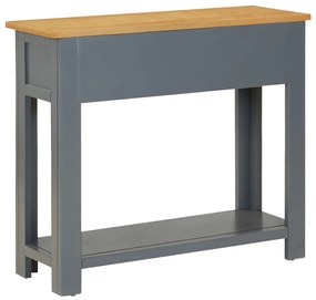 vidaXL Τραπέζι Κονσόλα 83 x 30 x 73 εκ. από Μασίφ Ξύλο Δρυός