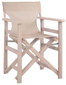 Καρέκλα Σκηνοθέτη Λήμνος Πατίνα White Antique -Ecru HM10453.60