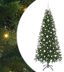 vidaXL Τεχνητό Χριστουγεννιάτικο Δέντρο Πράσινο 180 cm ΠΕ και PVC