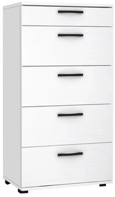 Megapap Συρταριέρα Helia Λευκό 60x44x108εκ.