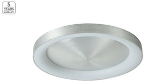 Πλαφονιέρα Φωτιστικό Οροφής LED 64W Dimmable Φ80cm Amaya Homelighting-77-8158-Νίκελ Ματ 77-8158
