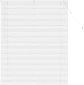 vidaXL Βενετσιάνικη Σκίαση Λευκός 150 x 110 εκ PVC