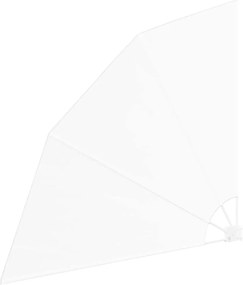 vidaXL Αδιάφανο σκίαστρο μπαλκονιού Λευκό 140 x 140 cm Πολυεστέρας