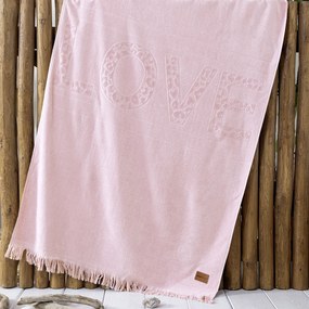 Πετσέτα Θαλάσσης (90x160) Nima Salty Love Velour Jacquard