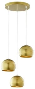 Κρεμαστό Φωτιστικό Οροφής YODA GOLD ORBIT χρυσό τρίφωτο TK Lighting-3448-Χρυσό 3448