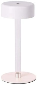 Επιτραπέζιο Φωτιστικό LED 3W 210lm 120° IP20 CCT 3σε1 Επαναφορτιζόμενο Touch Dimmable Άσπρο με Διάφανο 10571 VTAC-10571-Λευκό 10571