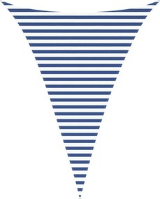 vidaXL Πανί σκιάς Μπλε και άσπρο 3 x 4 x 4 m 100% Πολυέστερ Οξφόρδη