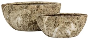 Κασπώ Nanga (Σετ 2Τμχ) 032406 46x22x20/35,5x16x14,5cm Beige-Brown Κεραμικό