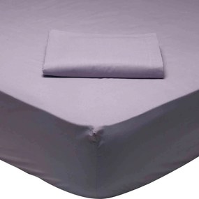 Σεντόνι 1009 Best Colors Lila Das Home Μονό 170x260cm Χωρίς Λάστιχο 100% Cotton