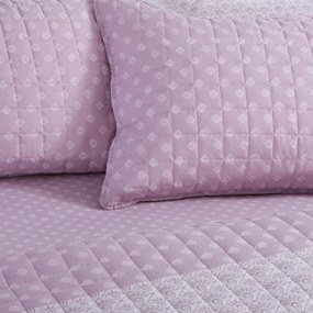 Ζεύγος Μαξιλαροθήκες Καπιτονέ (52x72) Nef-Nef Homeware Smart Keylan Mauve