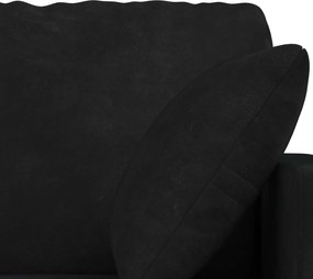 vidaXL Καναπές 2 pcs Μαύρο