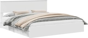 vidaXL Κρεβάτι Αποθήκης Λευκό 180 x 200 cm Επεξεργασμένο ξύλο