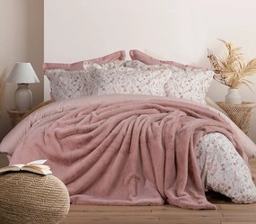 Κουβέρτα Με Γούνα Υπέρδιπλη Warmer Pink 240x220 - Nef-Nef Homeware