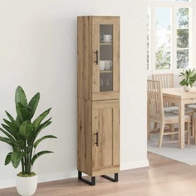 vidaXL Highboard Artisan Oak 34,5 x 34 x 180 εκ. Επεξεργασμένο ξύλο
