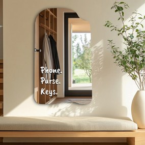 Αυτοκόλλητο για καθρέφτη S31 – Phone. Purse. Key.